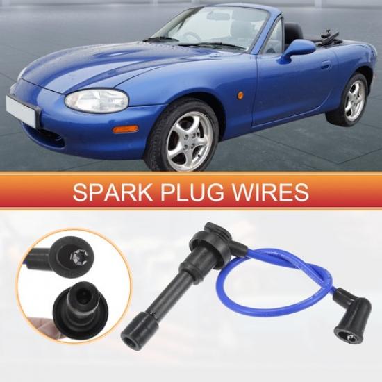 4pcs Spark Plug Wire Ignition Coil Cable No.BPE818140A for Mazda Miata 1990-1997