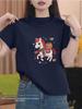 Women's 2026 Pure Cotton Short-Sleeve T-Shirt, Fashionable Red Top, Versatile Base Layer for Spring, Summer, Autumn