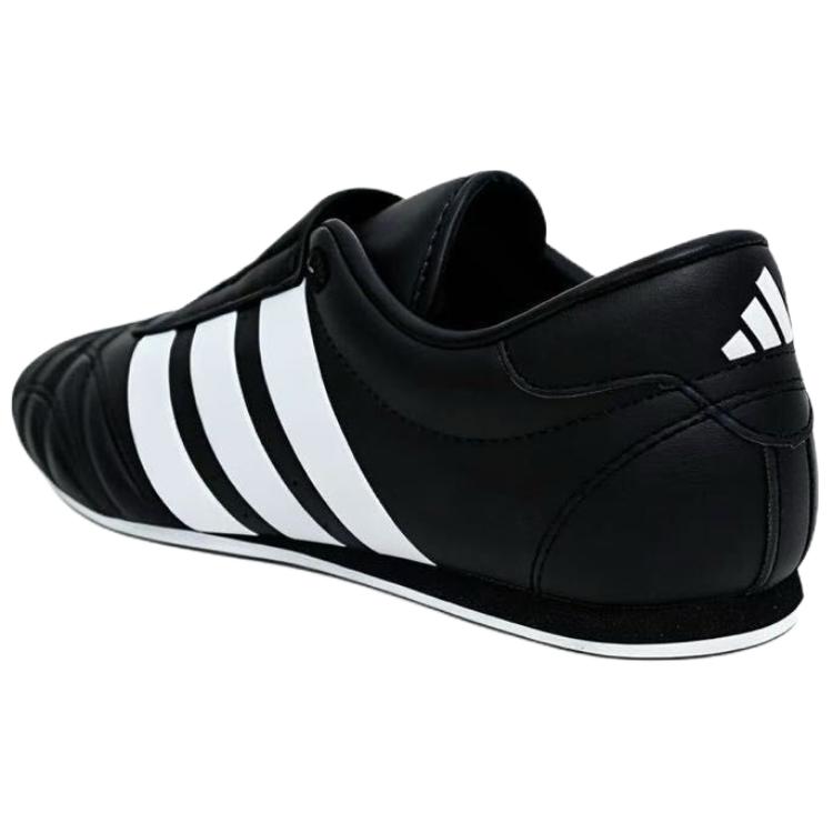 Adidas Taekwondo Leather Abrasion Resistant Low top Training Shoes Unisex Black ATSS02