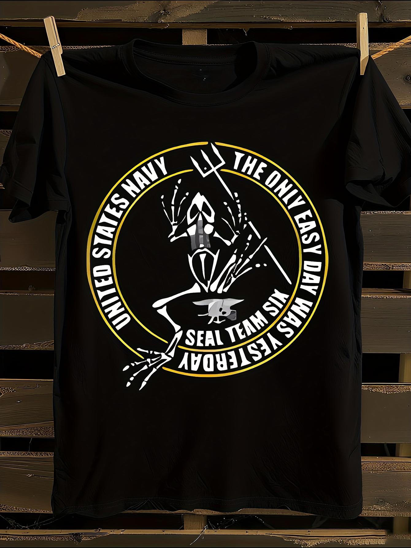 Navy SEALs DEVGRU Seal Team 6 Six Frog Skeleton T-shirt XL