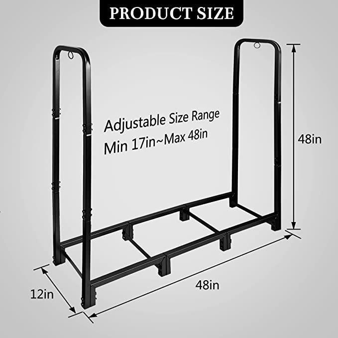 Outdoor Camping and Indoor Firewood Storage Rack