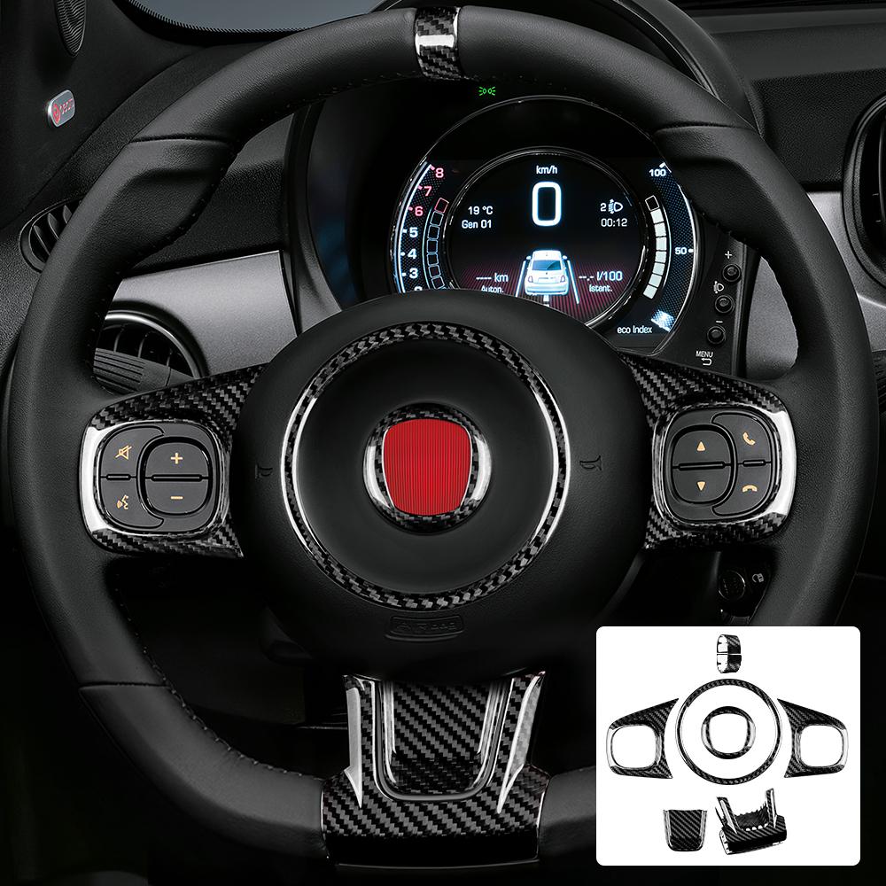 Real Hard Carbon Fiber Sticker For Fiat 500 Abarth 595 695 2008-2013 2014 2015 2016 2017 2018 2019 2020 2025 2025 2025 Car Decor