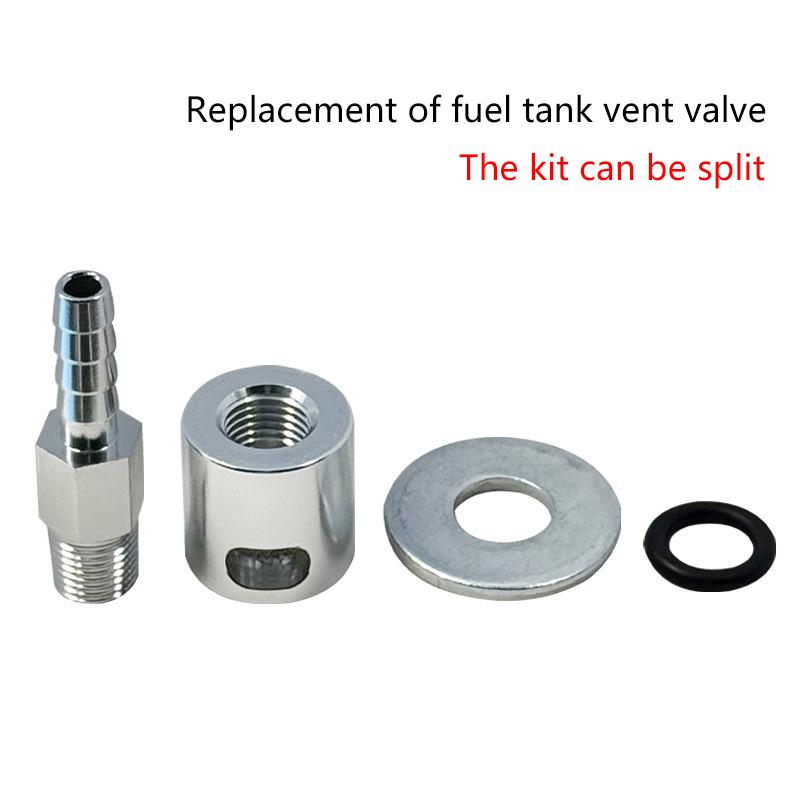 Car Fuel Tank Vent Valve 5/16 Inch Barbed Metal Remote Mount Breather for Off-Road Vehicle Repair Replacement