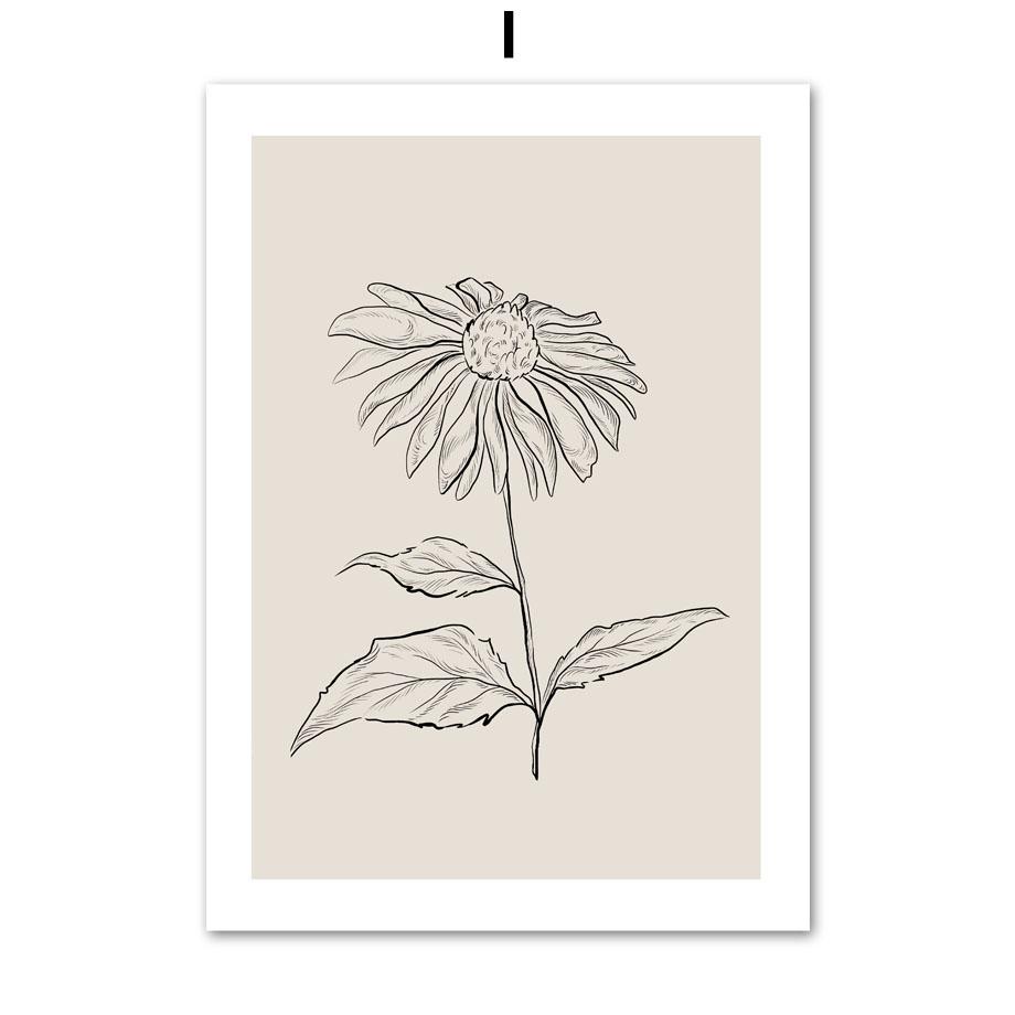 Abstract Matisse Dance Plants Leaf Lines Posters And Prints Canvas Painting Nordic Wall Art Pictures For Living Room Decor