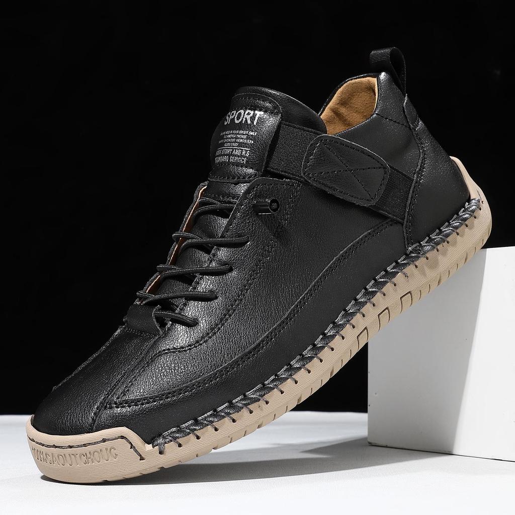 Women's Hand-stitched Soft Sole Flat Casual Shoes for Autumn and Winter