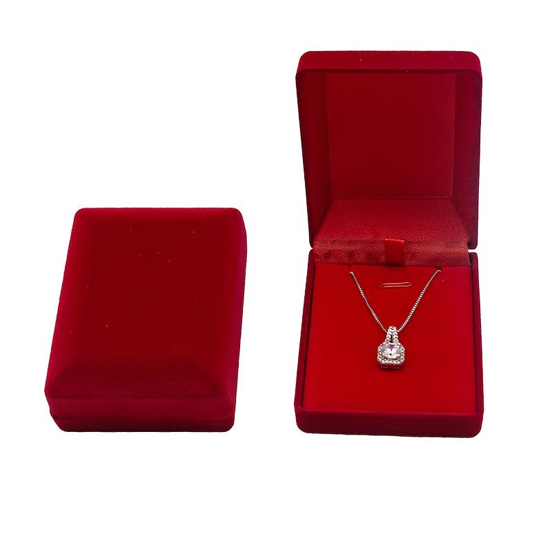 Necklace,Jewelry Box,Velvet Interior,Bracelet and Earring Accessory Storage Box,Suitable for Valentine's Day and Spring Festival