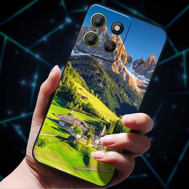 For Moto G15 4G Case Painted Cats Soft Silicone Lovely Back Case for Motorola Moto G15 Power G 15 Phone Cover MotoG15 etui Funda