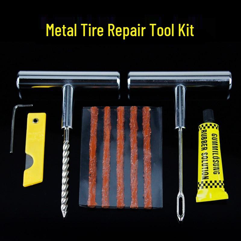 Rapid Repair Kit: Car & Motorcycle Tire Vacuum Glue and Emergency Tool Set