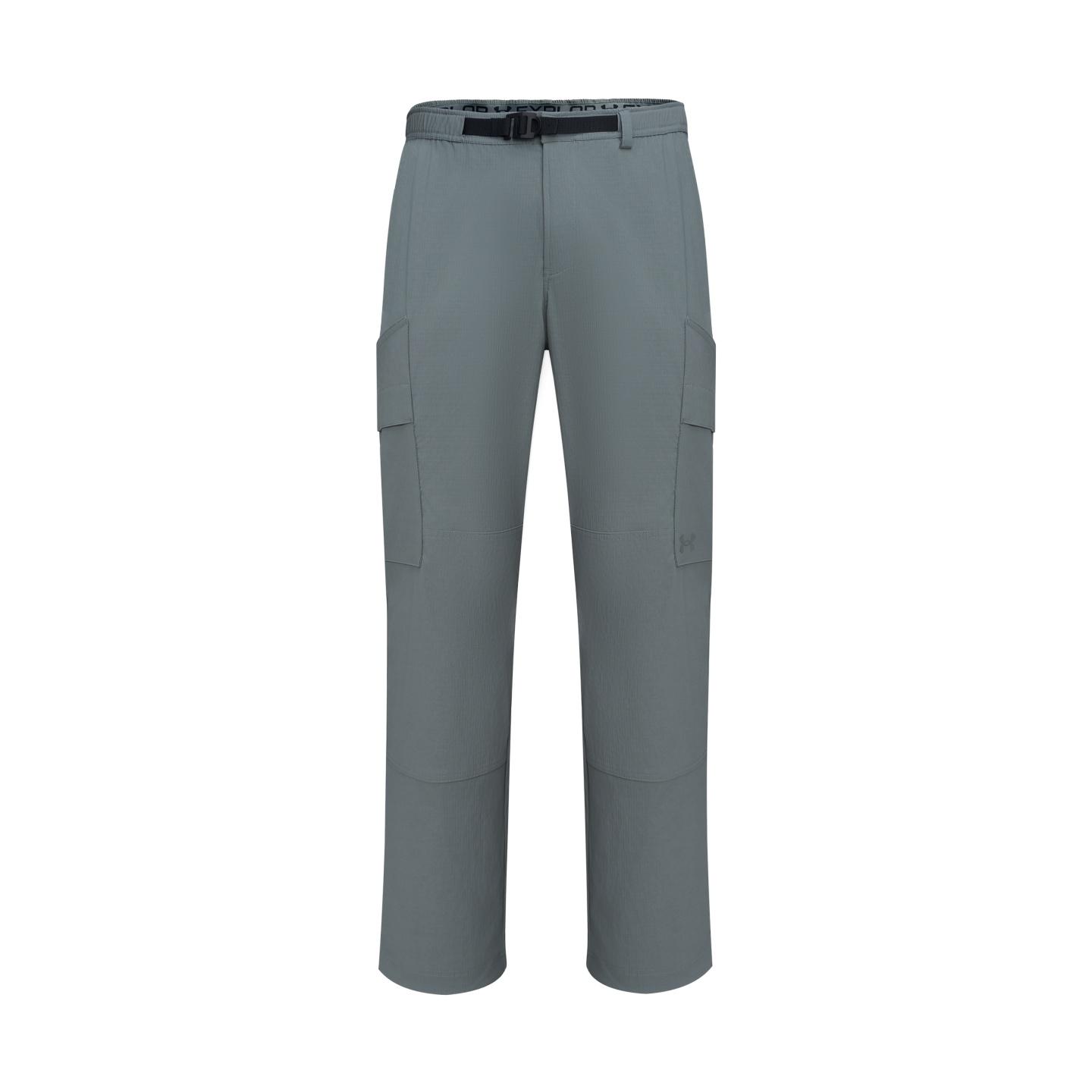 Under Armour Explor Hike Outdoor Casual Lightweight Comfortable Simple Versatile Sports Long Pants Men bottoms Clay-Green 6009581-709 S