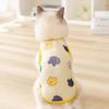 Roupas para Gatos Anti-queda de Pelo Verão Malha Fina Respirável Colete Pequeno Fantoche de Animal de Estimação Gradiente Prateado Gatinho Bípode