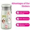 50PCS Aesthetic Stickers The Clean Girl Stickers VSCO Graffiti Watercolor Decals Vinyl Waterproof Stickers Laptop Water Bottle