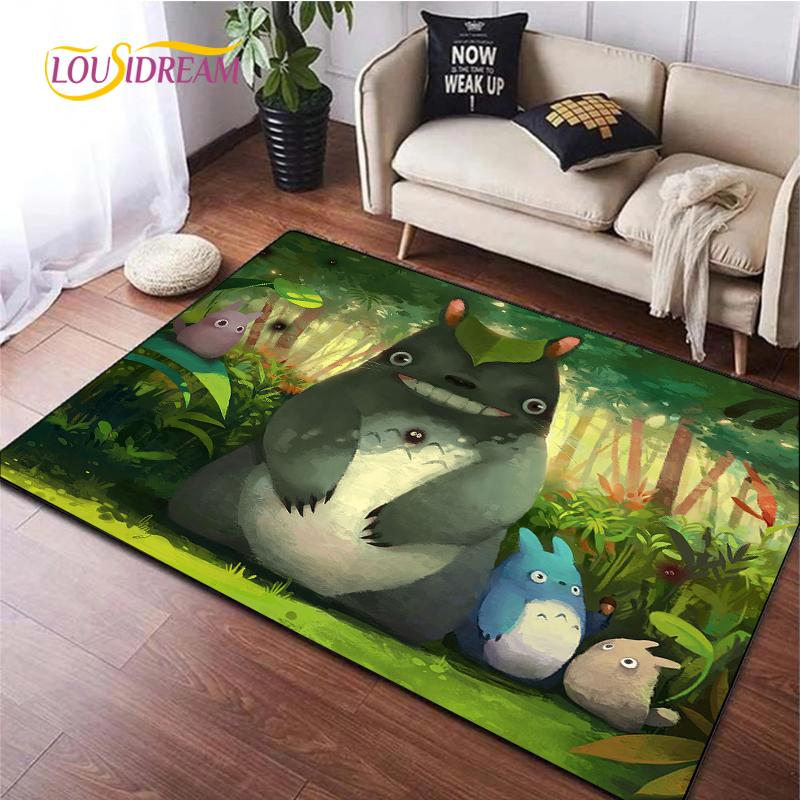 Cute Cartoon Anime Carpet for Living Room Bedroom Rug Kitchen Kids Unslip Floor Mat Birthday Gift Photography Props Tintines Rug