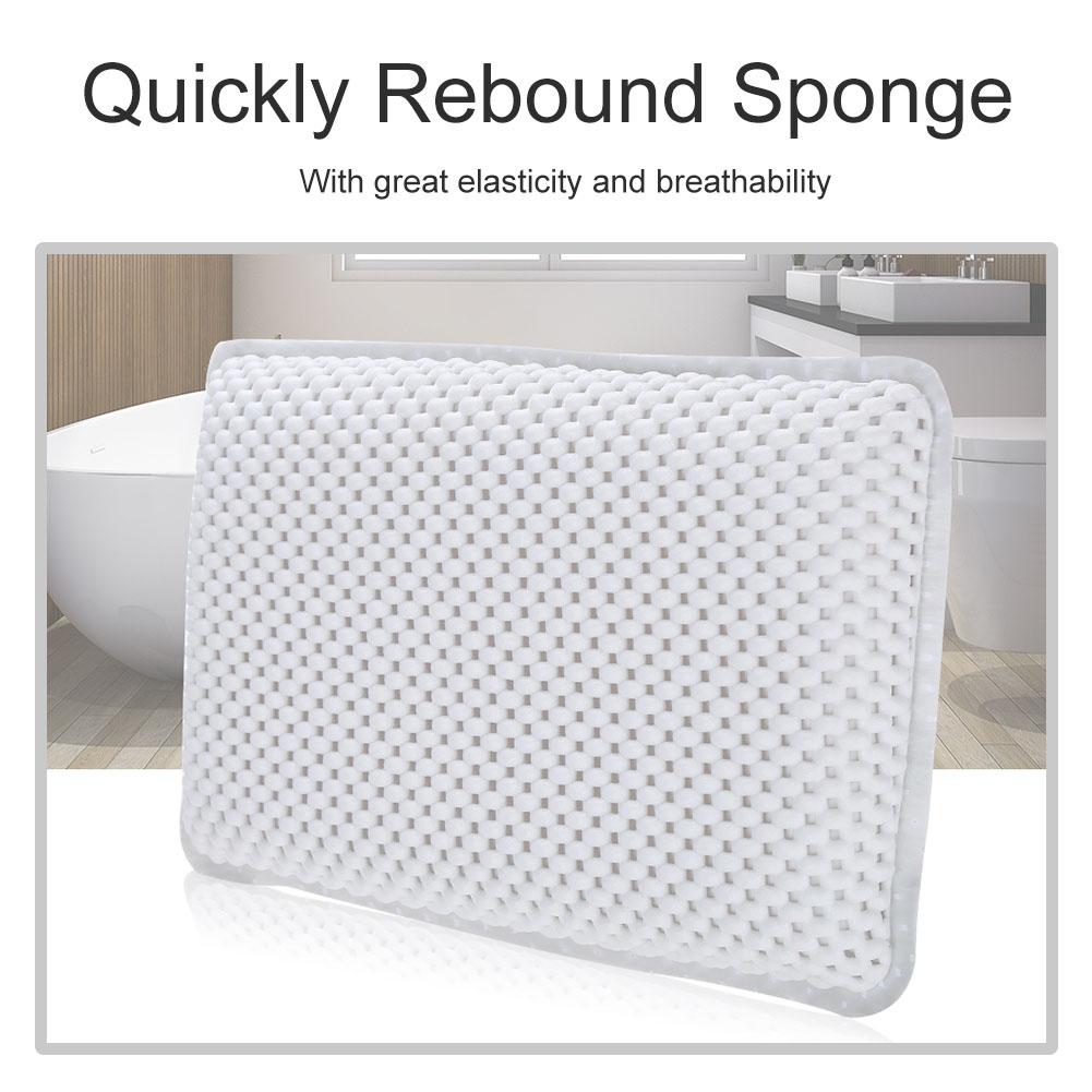 PVC Bath Pillow for Neck Back Support Foam Inner Stuff Padding Bathtub Headrest