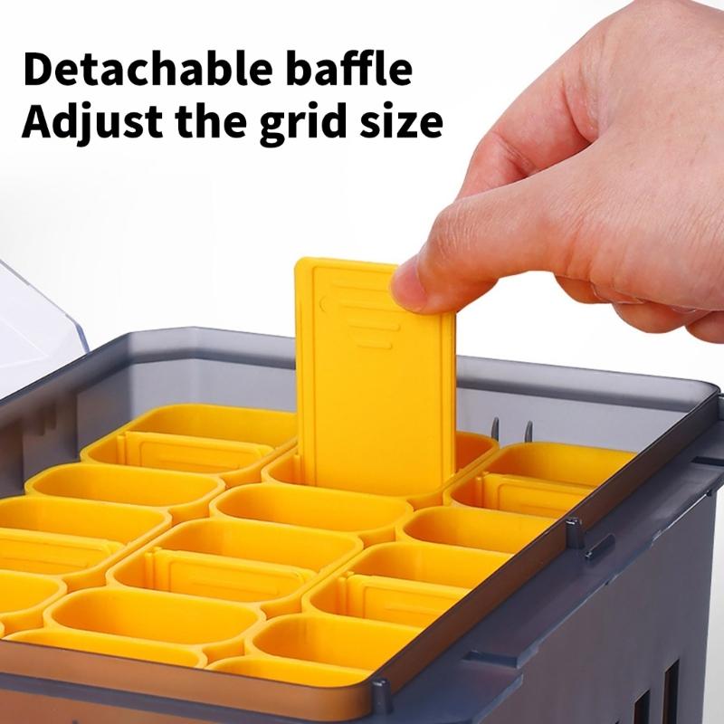 Přenosný dřevěný box na nástrahy na krevety Vodotěsný Organizér na rybářské nástrahy Nízká hmotnost Box na rybářské náčiní Snadno přenosný