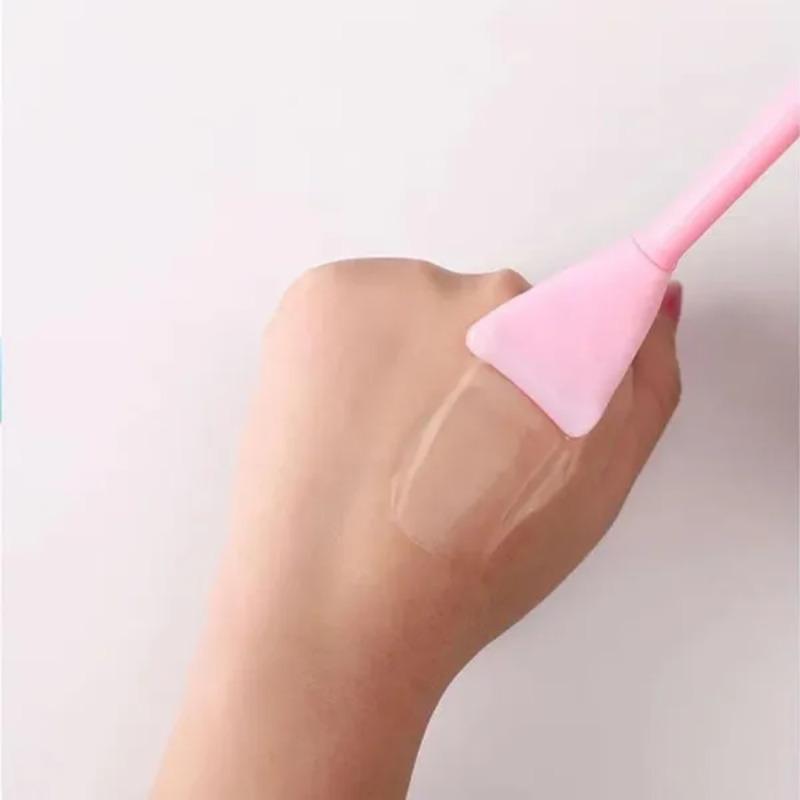 2Pcs Multifunctional Silicone Brush Mixing Brush Soft Brush Makeup Brush Tools Easy To Clean