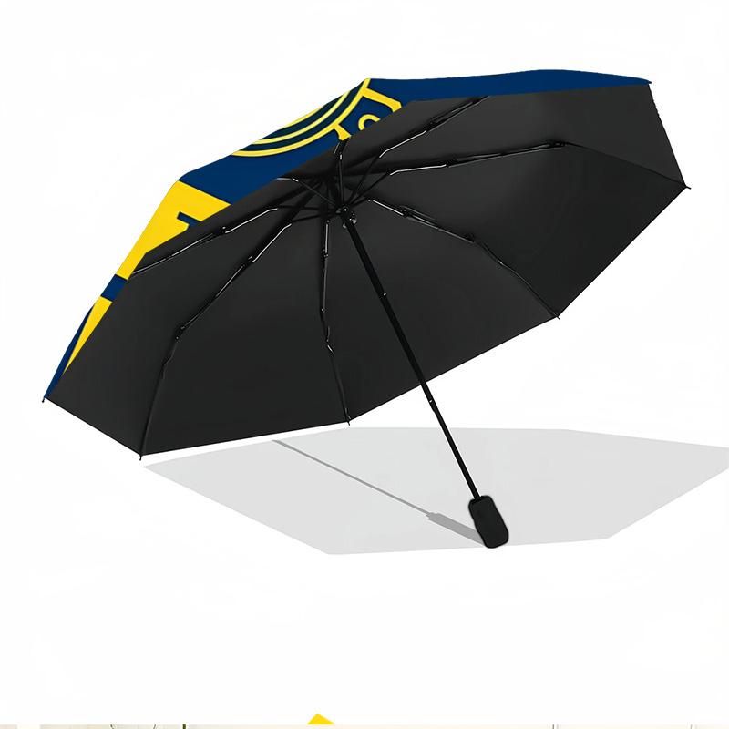 Football team.C Print Automatic Open Close Umbrella, Portable Foldable Umbrella, for Outdoor Commute Camping Trip, Ideal Birthday Gift