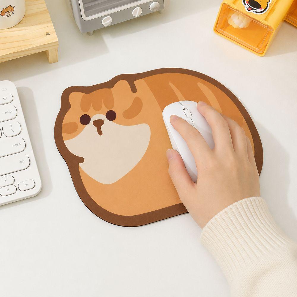 Thickened Wrist Rest Mousepad Cute Cat Computer Desk Mat Comfortable Cat Mouse Pad  Dormitory Use