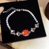 Bracciale Quadrifoglio Zircone Cuore - Gioiello Elegante e Versatile per Donna