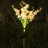 Waterproof Solar Butterfly Flower Lamp Stake Light Weather Resistant Solar Garden Lamp LED Simulation Orchid