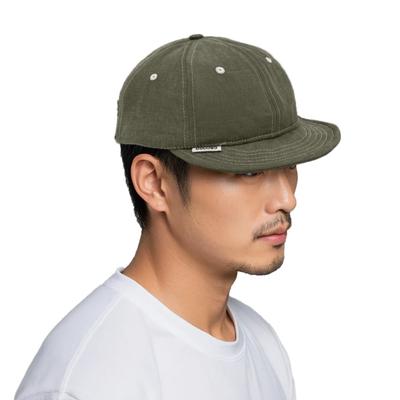Croogo Men's Short Brim Cap, Soft, Breathable, Solid Color, Simple Work Hat for Skateboarding, Running, Golf, and Outdoor Activities (G-ASB03-Green)