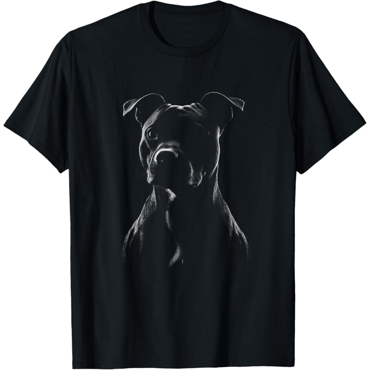 XIXI Fashion Anatomie van Een Staffy Staffordshire Bull Terrier Hond T-shirts Mannen Vrouwen Katoen Humor Streetwear Korte Mouw Unisex Losse Kleding 4XL