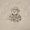 Teenie Weenie Women's Bear Embroidered Short Sleeve T-Shirt
