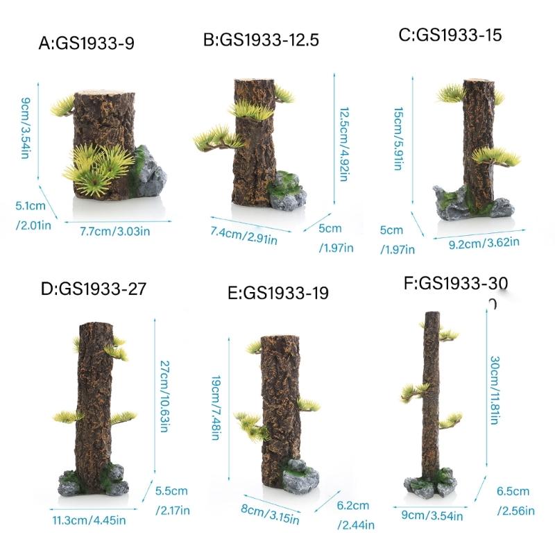 Aquarium Landscape Trunk Stump Model Aquariums Decorations Art Crafts Terrarium Habitat Ornaments
