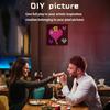 Smart LED Matrix Pixel Display RGB DIY Graffiti Bluetooth App Control Art Display For Gaming Room Dekor Kul Animasjonsramme