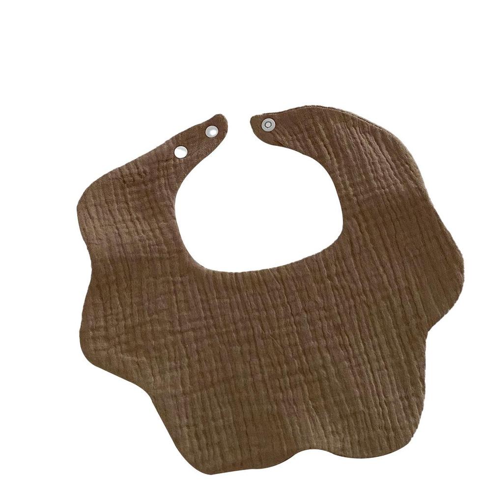 Japanese Style Waterproof Baby Bib - Cartoon Design, Pure Cotton, Ideal for Newborns