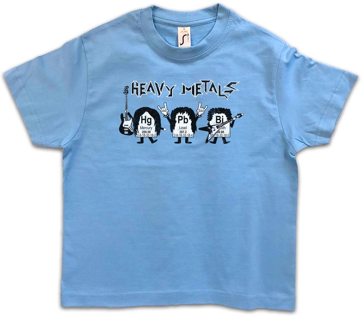 

HEAVY METALS Kids Boys T-Shirt Fun Rock Guitar Guitar Speed Metal Hard Rock- 130