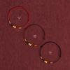 Ultra-fine 999 Pure Gold Red String Gourd Bracelet/Anklet for Zodiac Fortune & Prosperity