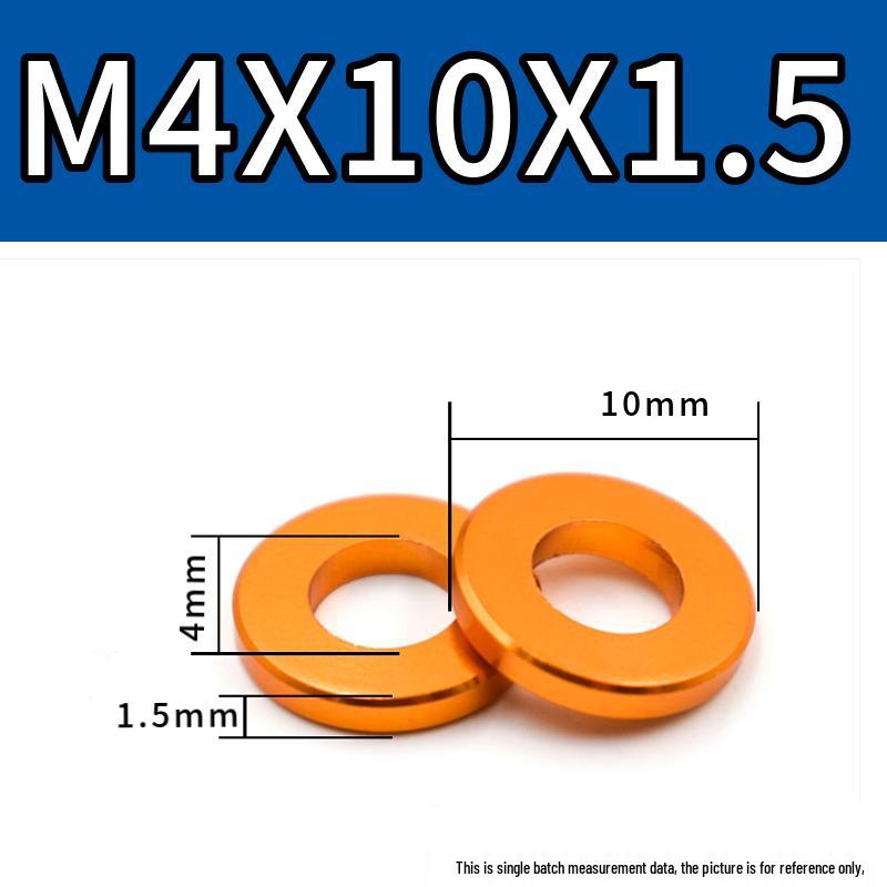 Colorful Aluminum Alloy Flat Washer & Spacer (M4/M5/M6/M8)