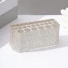 Yousheng Rhinestone Acrylic Makeup Brush Holder 26 Holes Nail Brush Storage Box Desk Pen Organizer Display Stand for Cosmetic Tools Eyebrow Pencil