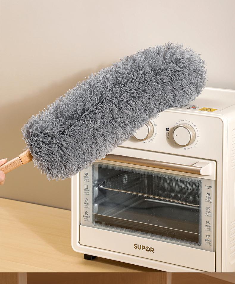 Retractable Wool Static Electric Feather Duster - Extended Cleaning Tool