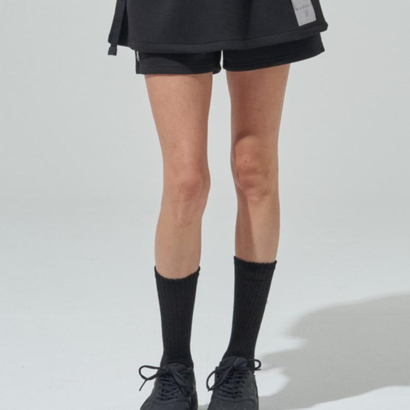 BLUDOT See-through Cushion Knee Socks_BK