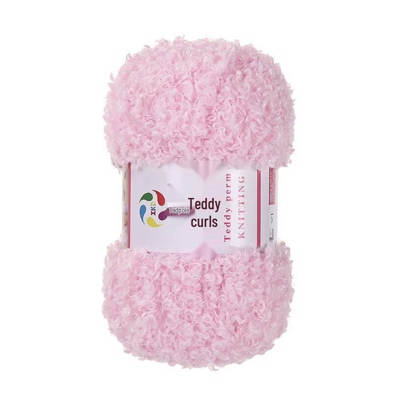 Włóczka Teddy Wool Pętelkowa: Ręcznie robiona włóczka DIY do szydełkowania i robienia na drutach na szaliki i lalki