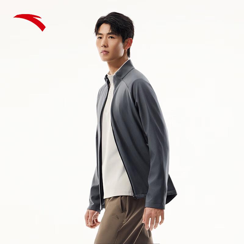 Anta Men s Zero Pressure Shell Fleece-Lined Water-Repellent Stand Collar Jacket 3XL