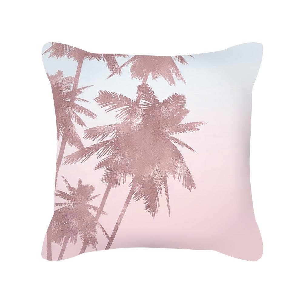 Ins Nordic Style Rose Gold Pink Geometric Square Pillow Cushion Cover