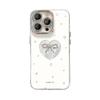 Love bow chain is suitable for Apple 17 feather yarn mobile phone case iphone15promax new 16 high value.