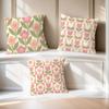 Flowers Soft Comfortable Cute Pillow Case Nordic For Sofa Living Room Home Office Decor Protective Style Tulip Covers