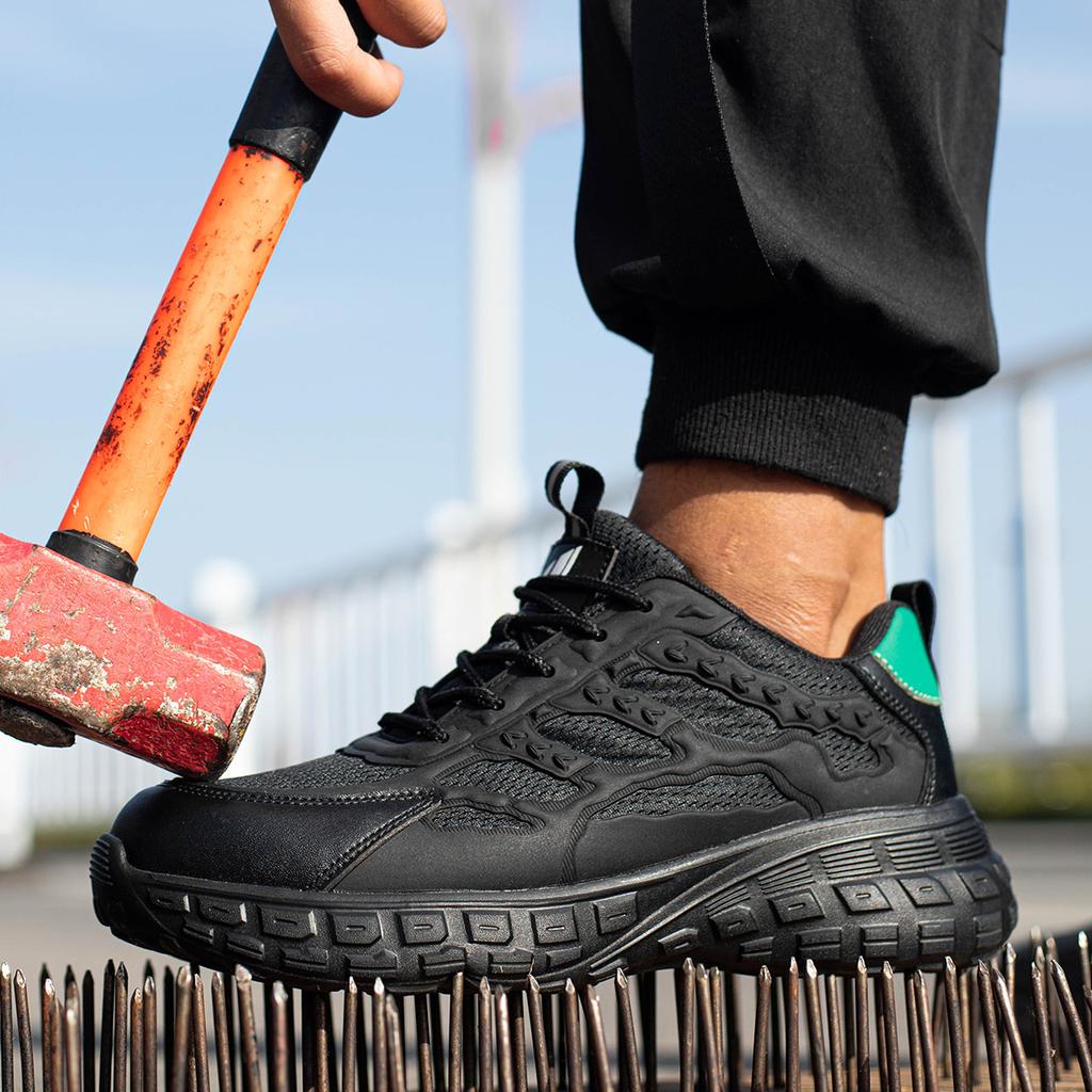 High Quality Safety Sneakers for Men Work Shoes Breathable Steel Toe Cap Puncture Proof Security Shoes Unisex Non Slip Boots