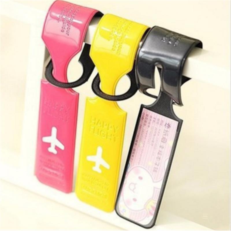 Creative Travel Luggage Tag Suitcase ID Address Label Baggage Boarding Tag Portable Label Holder Bag Accessories