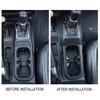 Gear Shift Water Cup Holder Cover Trim For Jeep Wrangler JL 2018+ Carbon Fiber