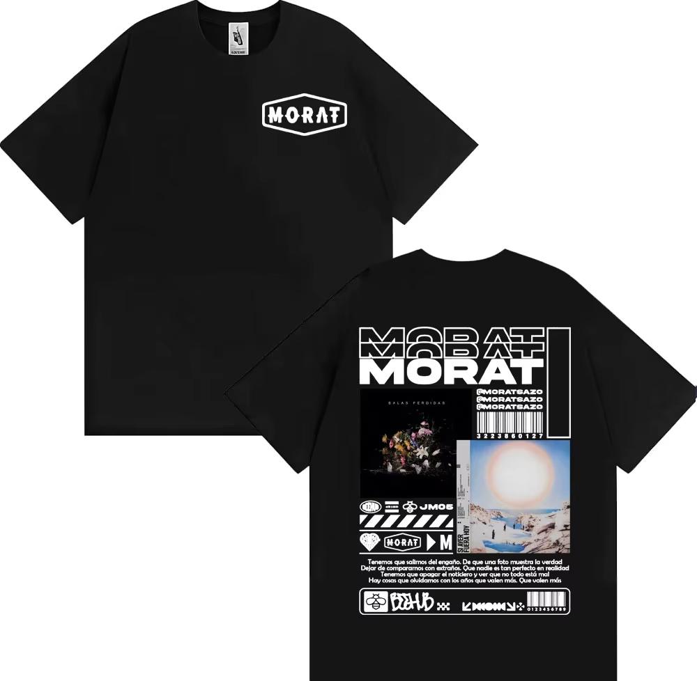 Rock Band Morat Album Graphic Print T Shirts Unisex Unisex Fashion High Street Hip Hop Tshirt 100 Cotton Cozy Short Sleeve T Shirt