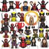 Blind Box Mini Building Blocks G0172 Figures Big Goblin Spiderman Iron Man Venom Captain Hawk Deadpool Armor Christmas Gifts Toy