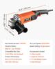 Angle Grinder, 177.8mm Electric Grinder Power Tool, 8.2Amps 8500RPM High-Speed Corded Angle Grinders with Adjustable Dust Guard for Metal Grinding,
