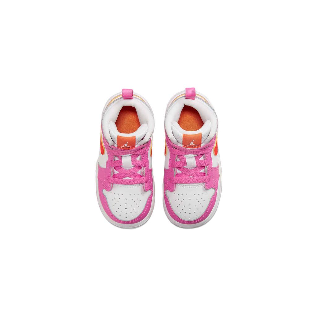 New Jordan 1 Mid Pinksicle Safety Orange TD DX3239-681