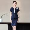 2025 Stylish Professional Suit: Spring/Summer Short Sleeve Workwear for Jewelry Store, Hotel Reception, and Administrative Roles