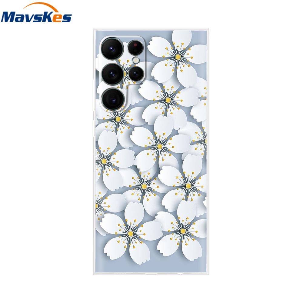 For Samsung Galaxy S22 Case S22 Ultra Transparent TPU Soft Silicon Cover For Samsung S22 Plus GalaxyS22+ Back Cases Phone Bumper