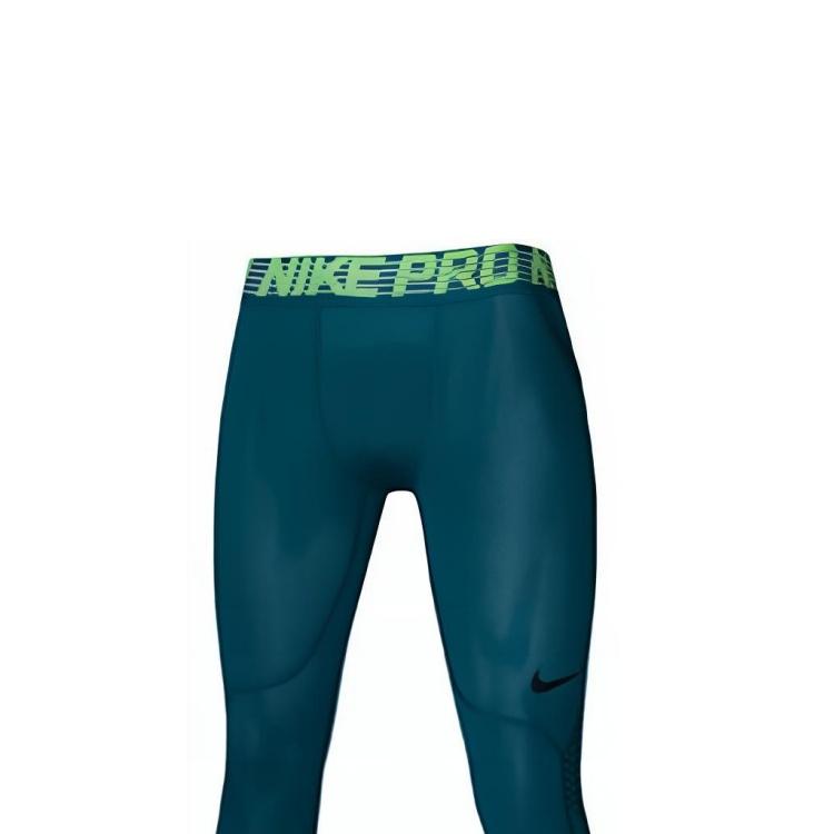 Nike Solid Letter Logo Print Training Leggings Men Leggings Green 828162-457